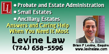 Law Levine, LLC - Estate Attorney in Corry PA for Probate Estate Administration including small estates and ancillary estates